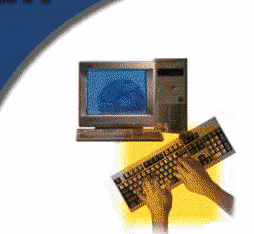 computer, keyboard and monitor picture